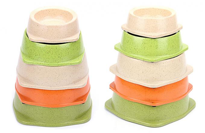 पेट सप्लाई इको बैम्बू फाइबर राउंड डॉग बाउल निर्माता 2