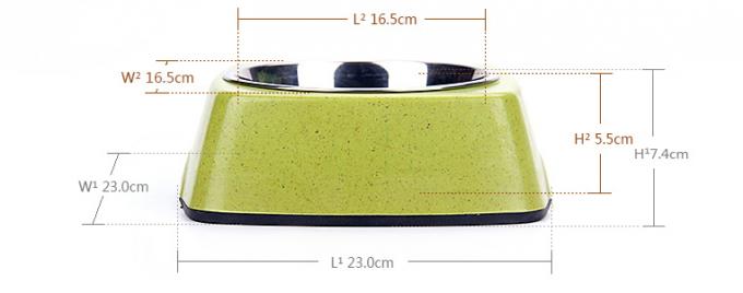 अच्छी गुणवत्ता वाले बांस और स्टेनलेस स्टील शुद्ध प्राकृतिक पालतू और बिल्ली और कुत्ते को खिलाने का कटोरा 5