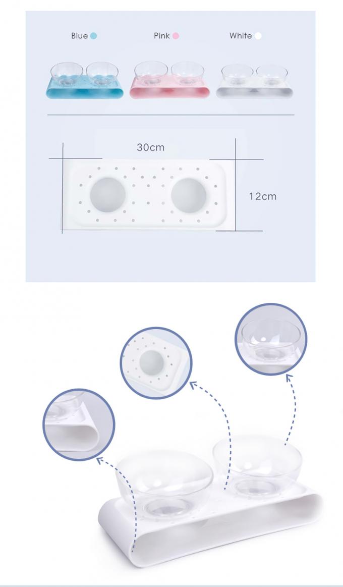 डॉग फीडर और कैट रेज़्ड पेट बाउल्स छोटे से मध्यम कुत्तों और बिल्लियों के लिए 4