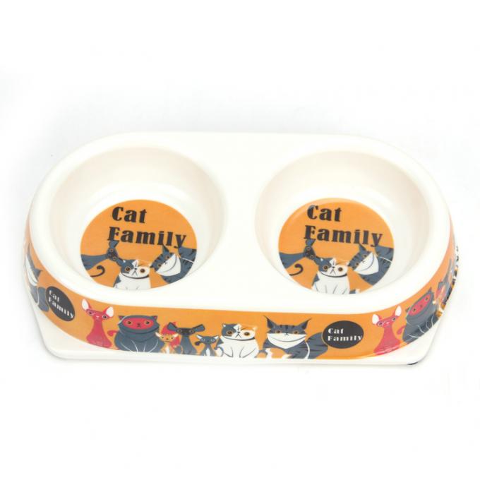 पालतू पशु उत्पाद इको बांस फाइबर प्रीमियम डॉग डबल बाउल 3