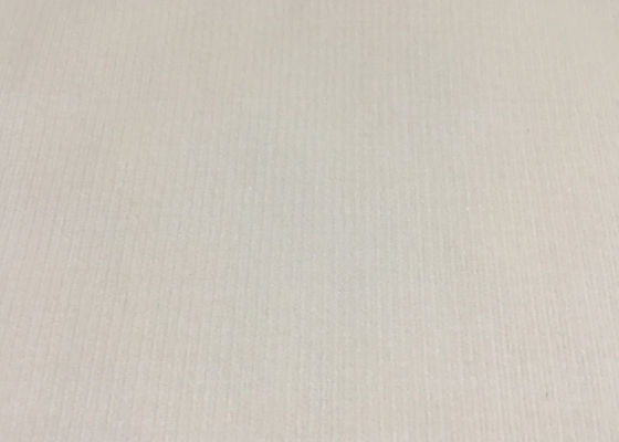 सफेद / बेज आरामदायक खिंचाव कॉरडरॉय कपड़ा उच्च अंत परिधान कपड़ा