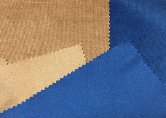 इंडिगो / काला 28w हल्के वज़न का कॉरडरॉय फ़ैब्रिक 98 कॉटन 2 स्पैन्डेक्स फ़ैब्रिक