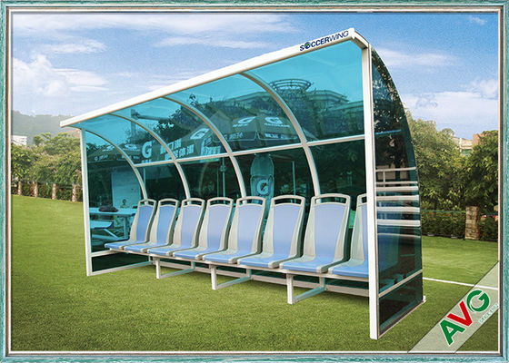 मौसम प्रतिरोधी सॉकर फील्ड उपकरण गतिशीलता एल्यूमिनियम सॉकर कोच सीट