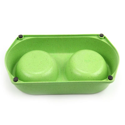 प्रोफेशनल मेड कलरफुल अट्रैक्टिव बैम्बू पेट फीडर बाउल