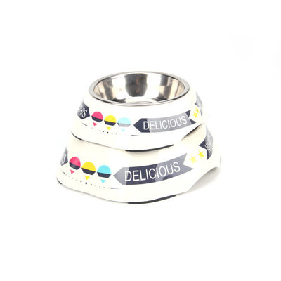 थोक Melamine और स्टेनलेस स्टील पालतू कुत्ते का कटोरा