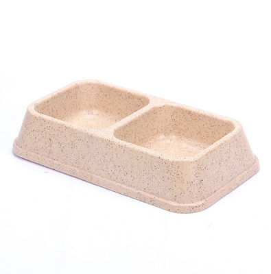 डबल और रंगीन बांस उच्च बनाने की क्रिया बड़ा या बड़ा कुत्ता पालतू भोजन और पानी का कटोरा