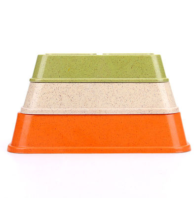 डबल और रंगीन बांस उच्च बनाने की क्रिया बड़ा या बड़ा कुत्ता पालतू भोजन और पानी का कटोरा